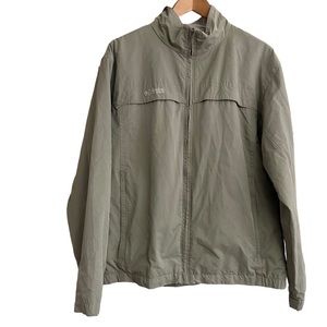 COLUMBIA FULL ZIP VENTED JACKET 5 Pockets Excellent Condition Large